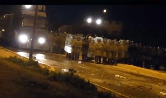 clashes between young rifains and Moroccan police and military. clashes