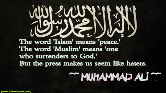 The word Islam means submit